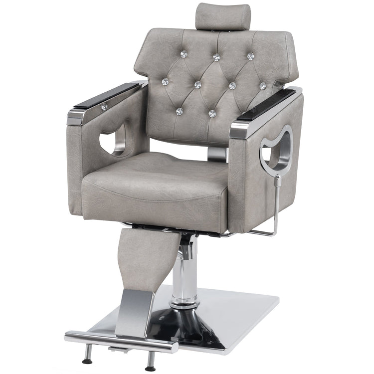 Reclining Barber Chair For Hair Stylist, Hair Beauty Spa Salon Chair 8132
