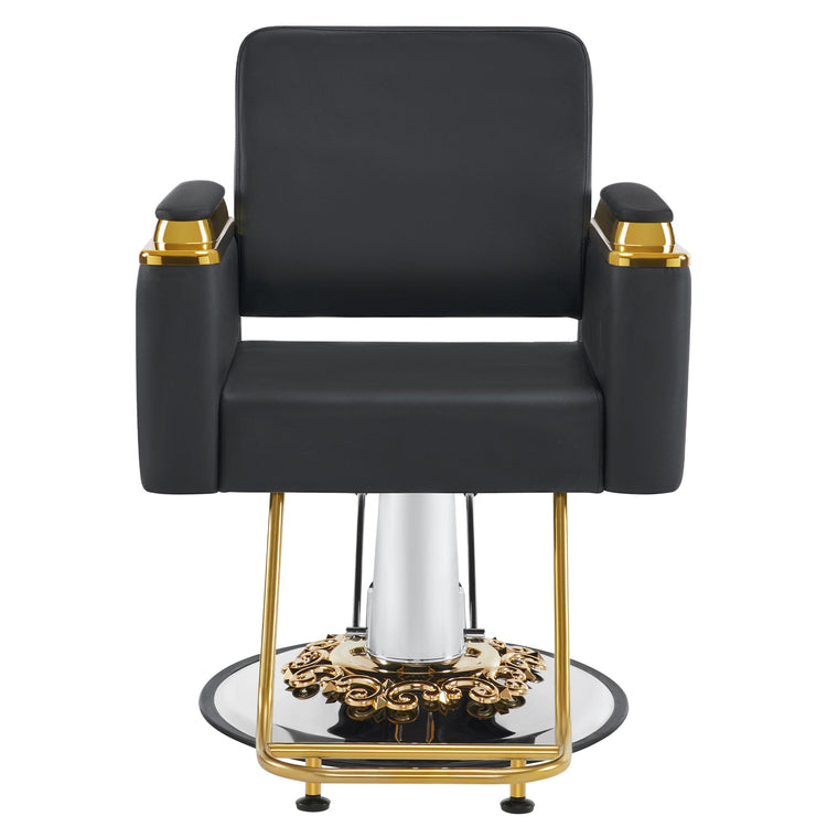 Gold&Black Salon Chair, Hydraulic Barber Spa Styling Equipment 8633