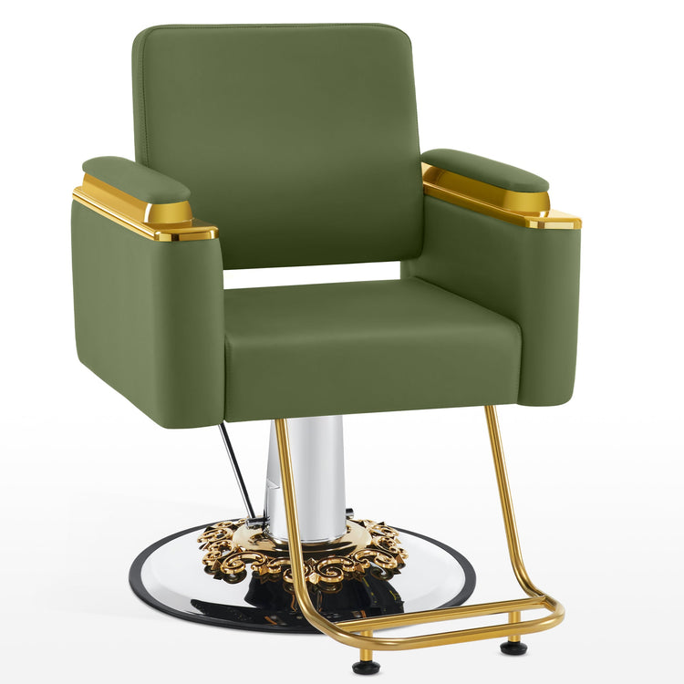 Gold&Black Salon Chair, Hydraulic Barber Spa Styling Equipment 8633