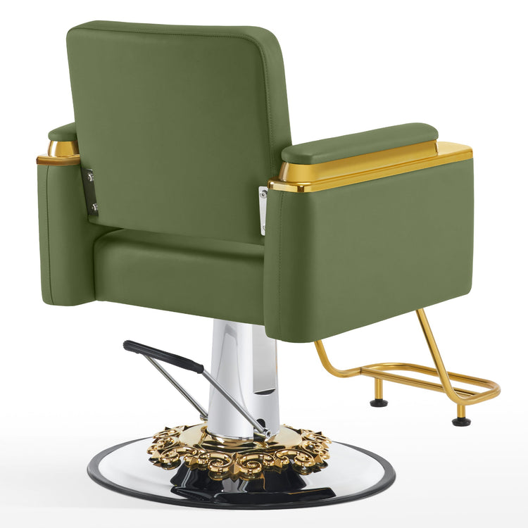 Gold&Black Salon Chair, Hydraulic Barber Spa Styling Equipment 8633