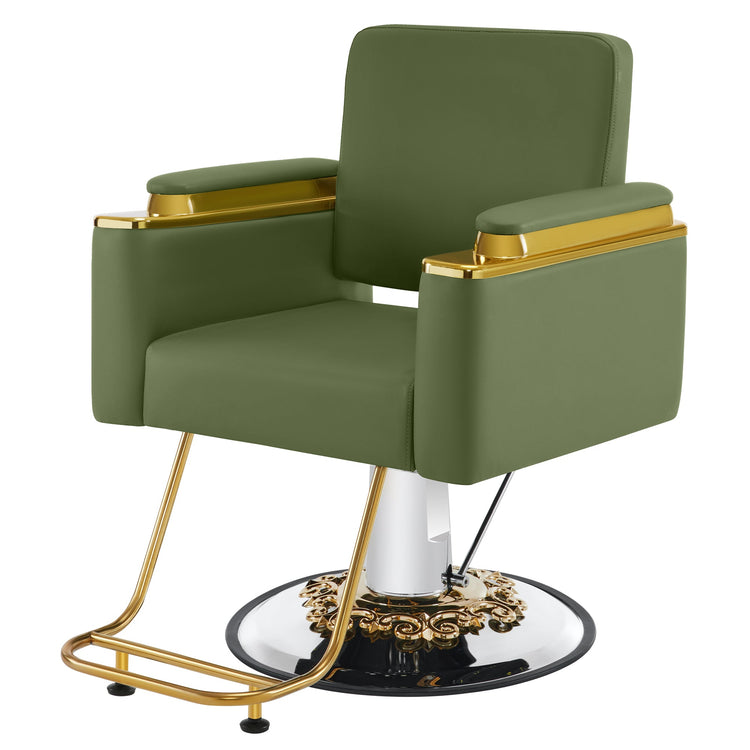 Gold&Black Salon Chair, Hydraulic Barber Spa Styling Equipment 8633