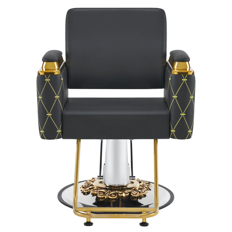 Gold&Black Salon Chair, Hydraulic Barber Spa Styling Equipment 8633