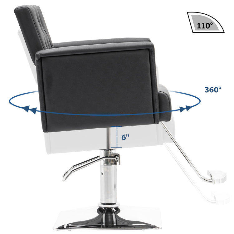 Salon Chair For Hair Stylist, Hydraulic Salon Spa Hair Styling Chair 8811