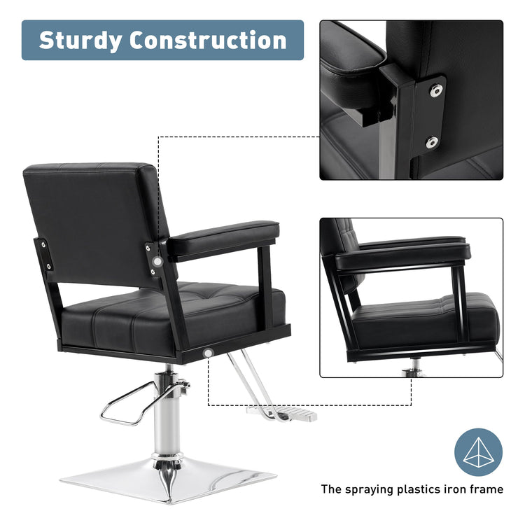 Styling Salon Chair, Hydraulic Pump Swivel Salon Equipment 8816