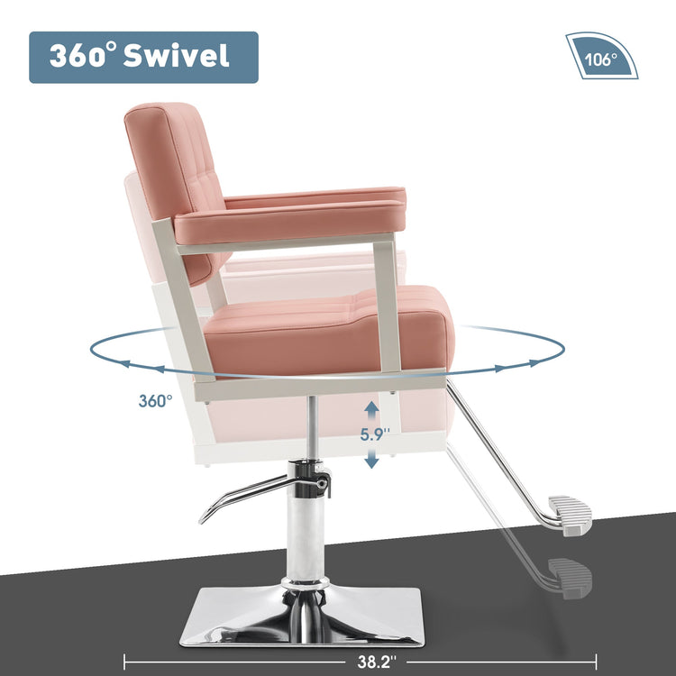 Styling Salon Chair, Hydraulic Pump Swivel Salon Equipment 8816