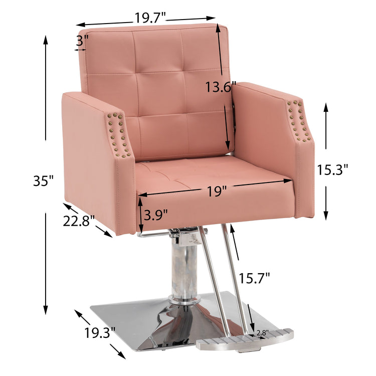 Classic Salon Chair For Hair Stylist, Home Salon Spa Equipment 8818