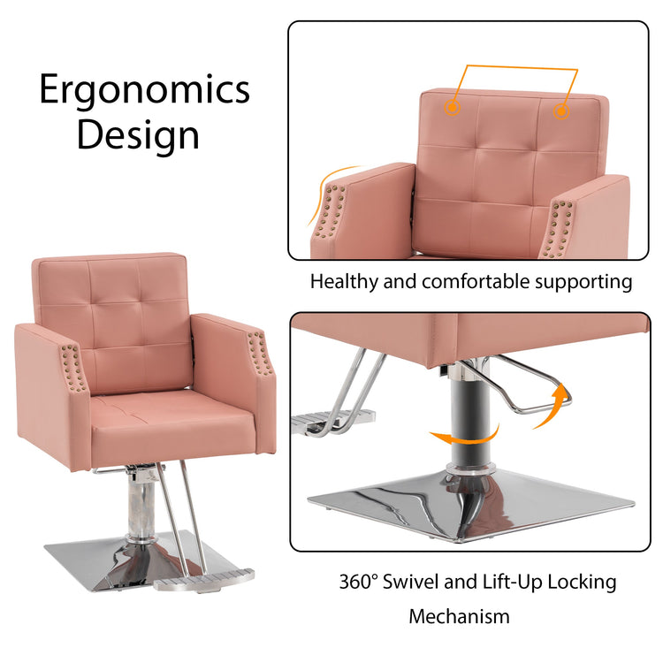 Classic Salon Chair For Hair Stylist, Home Salon Spa Equipment 8818