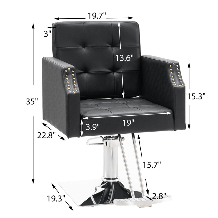 Classic Salon Chair For Hair Stylist, Home Salon Spa Equipment 8818
