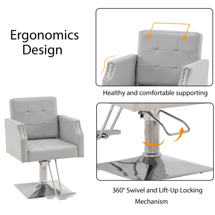 Classic Salon Chair For Hair Stylist, Home Salon Spa Equipment 8818