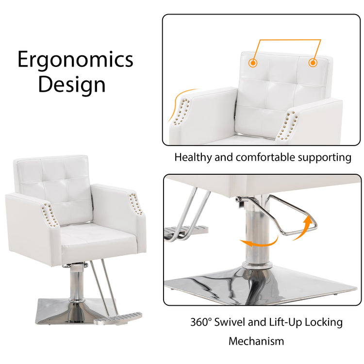 Classic Salon Chair For Hair Stylist, Home Salon Spa Equipment 8818