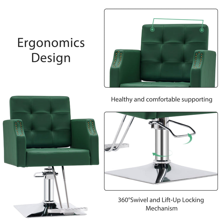 Classic Salon Chair For Hair Stylist, Home Salon Spa Equipment 8818