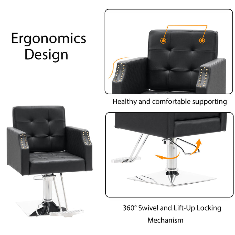 Classic Salon Chair For Hair Stylist, Home Salon Spa Equipment 8818