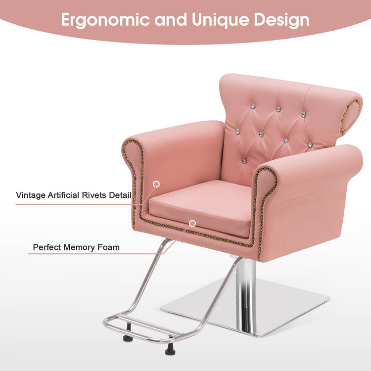 Hydraulic Salon Chair, Vintage Hair Styling Spa Salon Equipment 8899