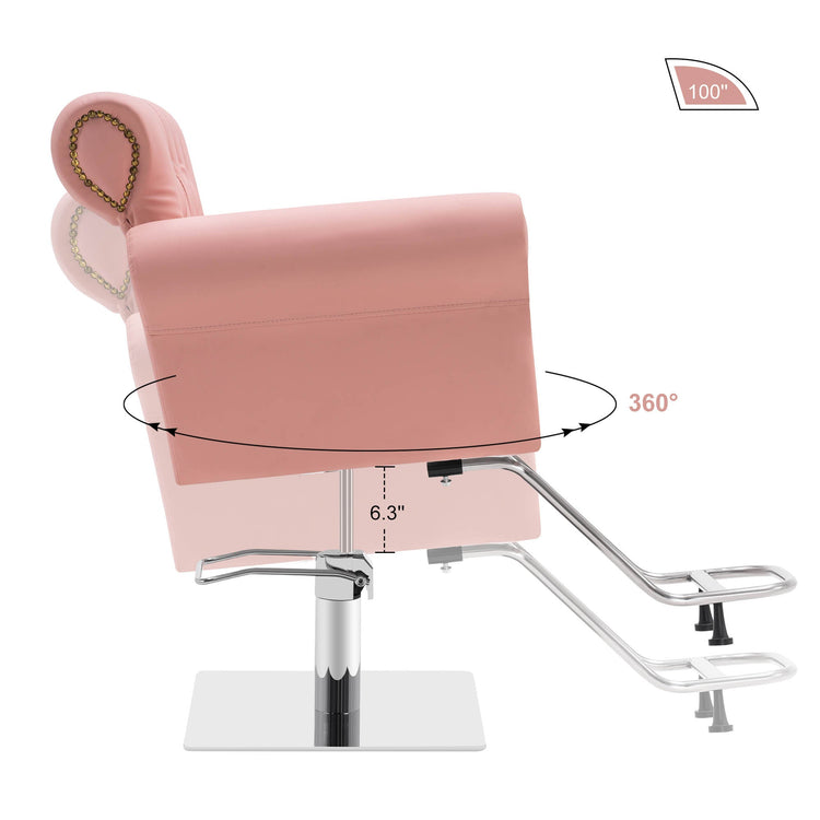 Hydraulic Salon Chair, Vintage Hair Styling Spa Salon Equipment 8899