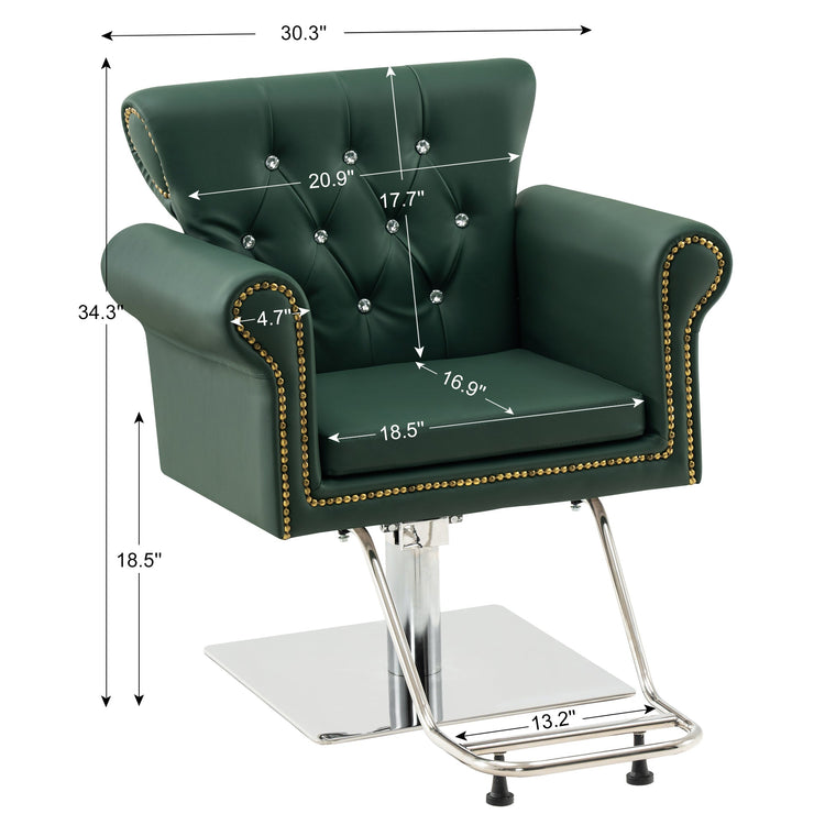Hydraulic Salon Chair, Vintage Hair Styling Spa Salon Equipment 8899