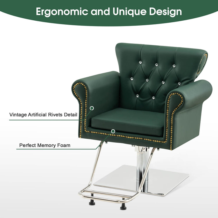 Hydraulic Salon Chair, Vintage Hair Styling Spa Salon Equipment 8899