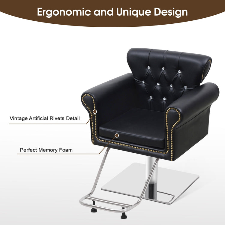 Hydraulic Salon Chair, Vintage Hair Styling Spa Salon Equipment 8899