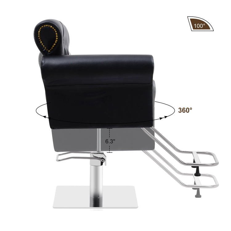 Hydraulic Salon Chair, Vintage Hair Styling Spa Salon Equipment 8899