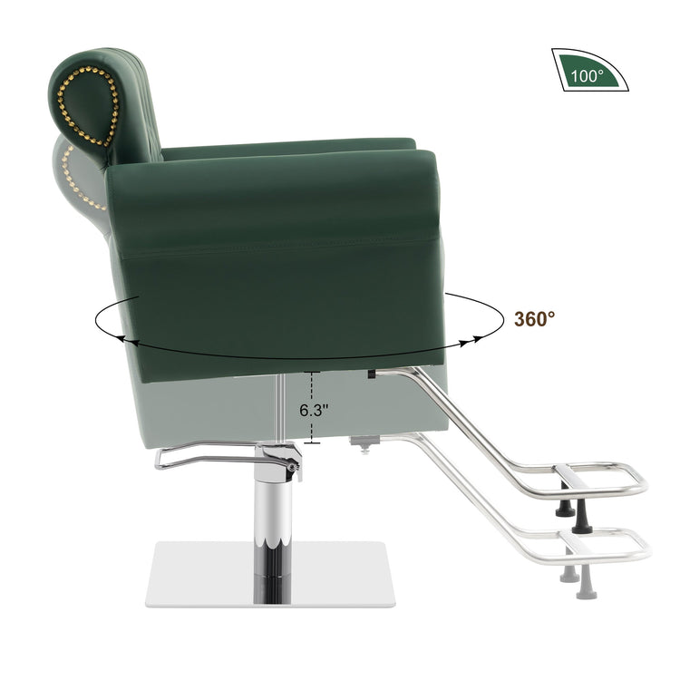 Hydraulic Salon Chair, Vintage Hair Styling Spa Salon Equipment 8899