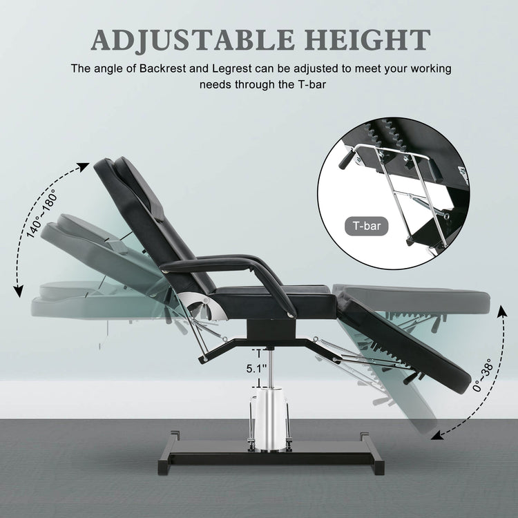 Hydraulic Massage Bed Height Adjustable Tattoo Spa Chair 2753