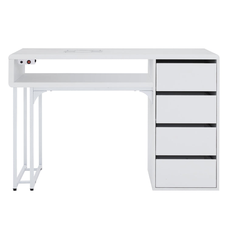 Nail Storage Desk With 60W Embedded Nail Vacuum Cleaner Vc229