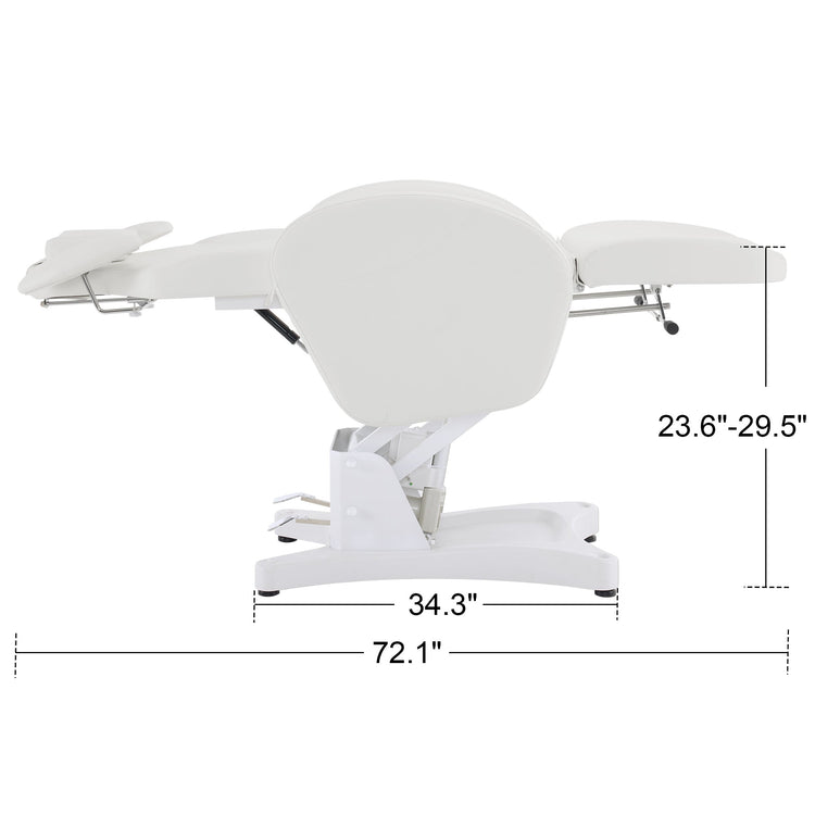 Electric Esthetician Bed, Ergonomic Facial Massage Table With 1 Motor, 330 Lbs Capacity 2114