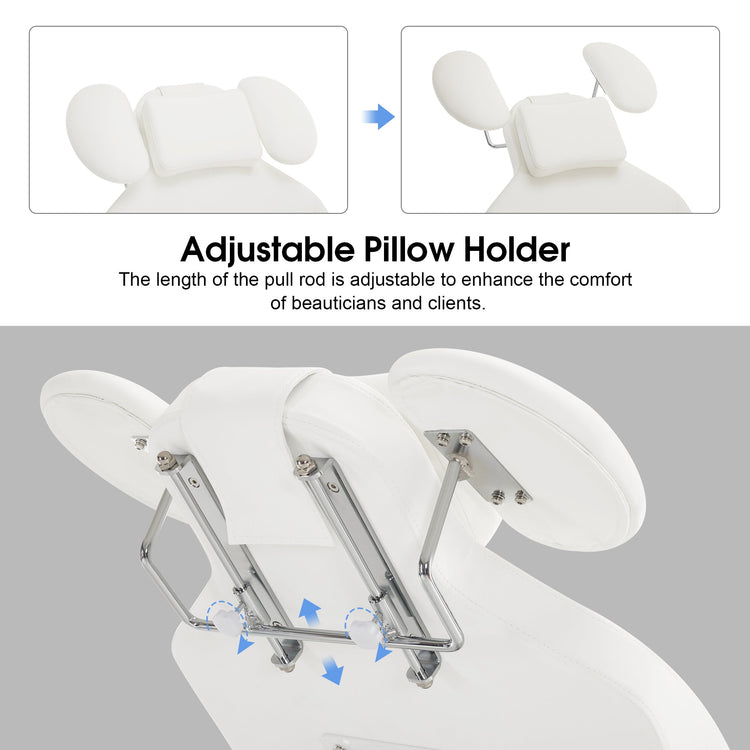 Electric Esthetician Bed, Ergonomic Facial Massage Table With 1 Motor, 330 Lbs Capacity 2114
