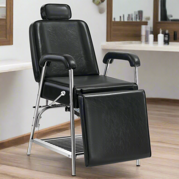 Professional Tattoo Chair With Headrest Massage Bed With Storage Shelf 2767
