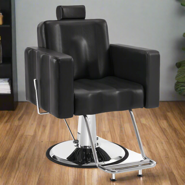 Reclining Barber Chair, Hydraulic Spa Salon Chair For Hair Stylist 9523