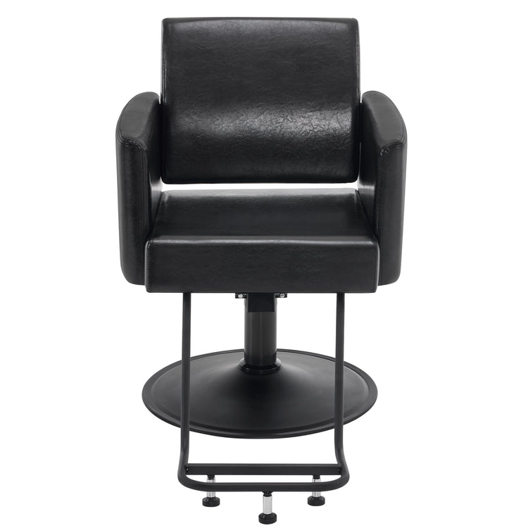 Black Salon Chair, Barber Hydraulic Styling Chair For Hair Stylist 9412