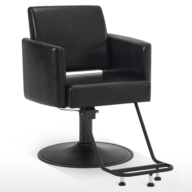 Black Salon Chair, Barber Hydraulic Styling Chair For Hair Stylist 9412