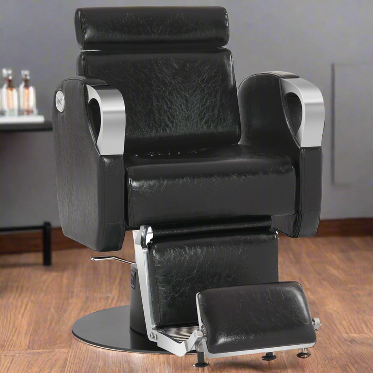 Electric Barber Chair, Reclining Hair Stylist Salon Chair For Barbershop 9109