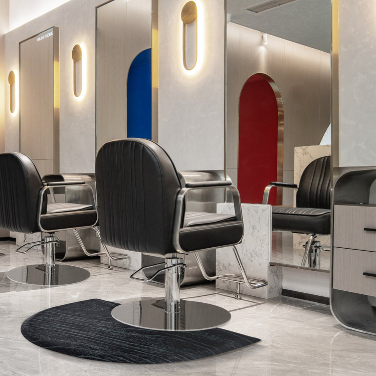 3'X4' Barber Mat Anti-Fatigue Floor Mat Circle 1"Thick 0025