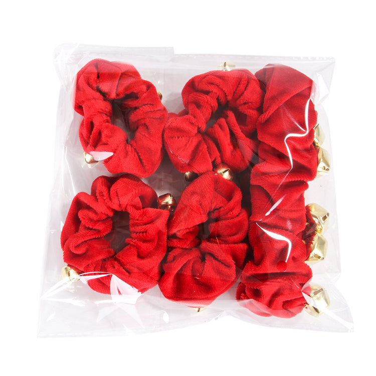 Jingle Bells Pet Red Plush Collar and Anklet Set