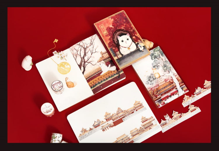 The Forbidden City Cat | Hand-painted Notebook Set
