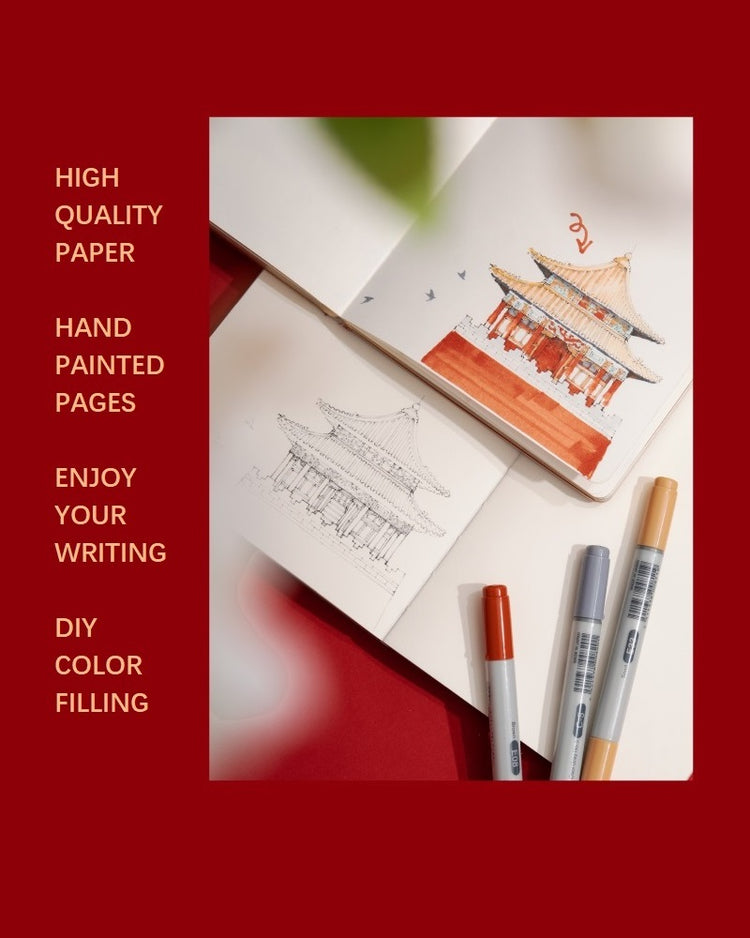 The Forbidden City Cat | Hand-painted Notebook Set