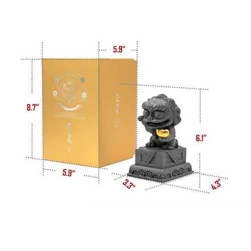 Small Stone Lion Statue
