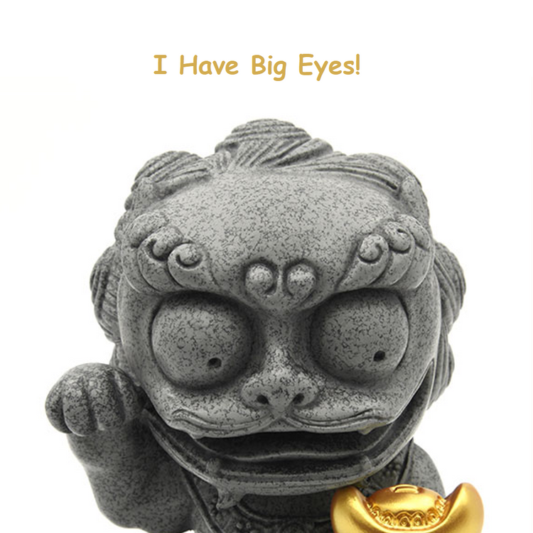Small Stone Lion Statue