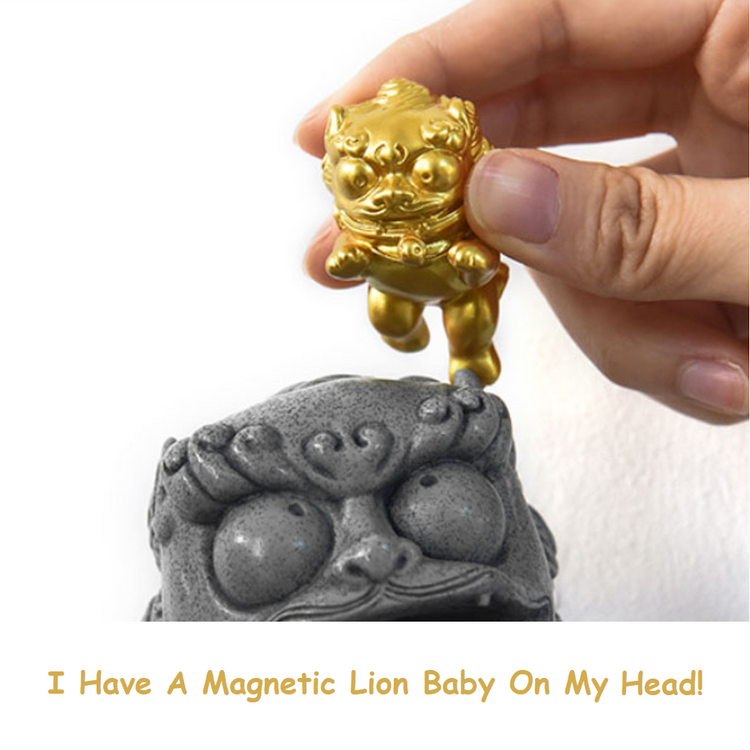 Small Stone Lion Statue