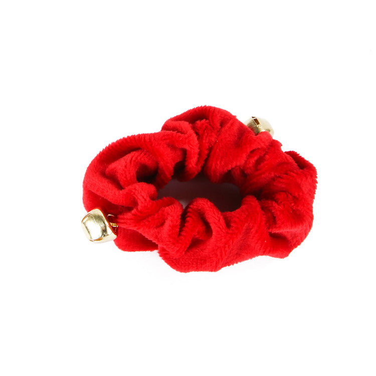 Jingle Bells Pet Red Plush Collar and Anklet Set