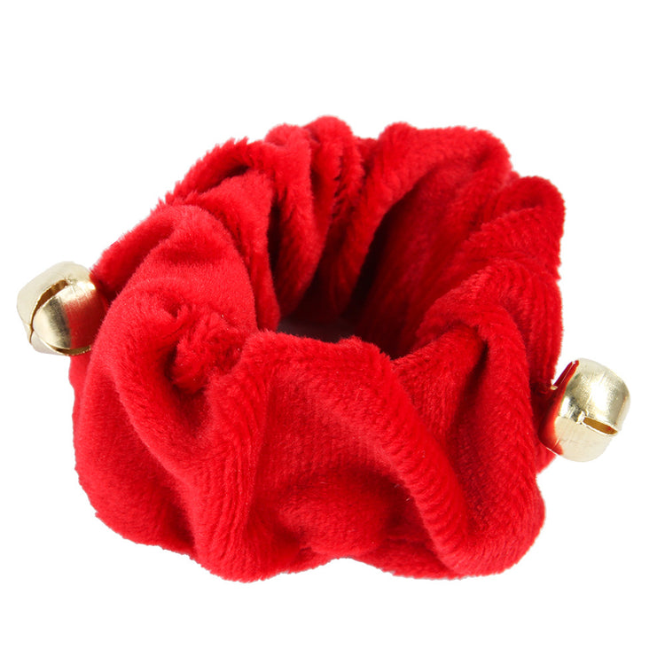 Jingle Bells Pet Red Plush Collar and Anklet Set