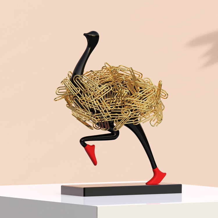 Running Ostrich Office Paper Clips Magnetic Organizer