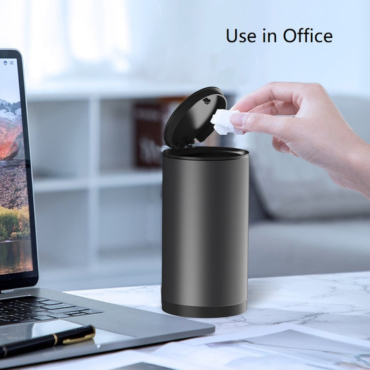 Portable Car Cup-holder Mini Car Trash Can with Lid
