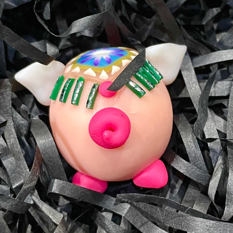Lucky Charm Mini Pig Decoration Craft (Set of 2)