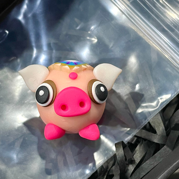 Lucky Charm Mini Pig Decoration Craft (Set of 2)