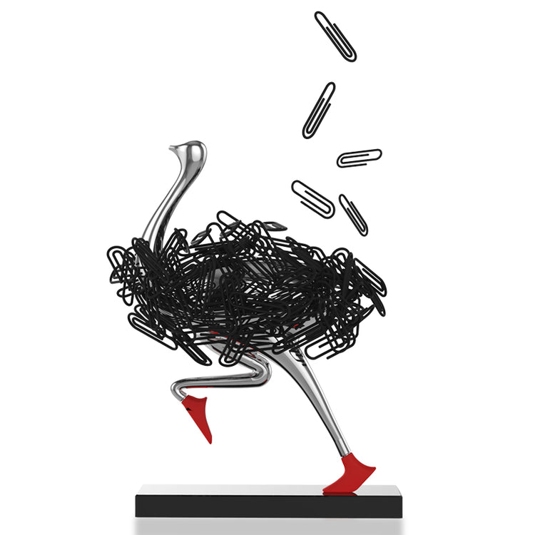 Running Ostrich Office Paper Clips Magnetic Organizer