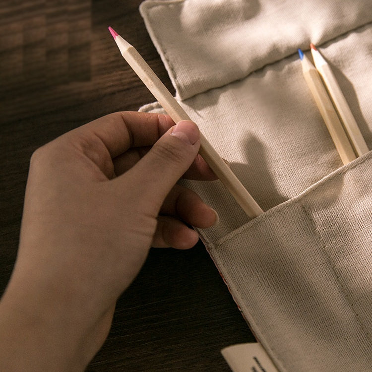 Ancient Style Canvas Pen Bag