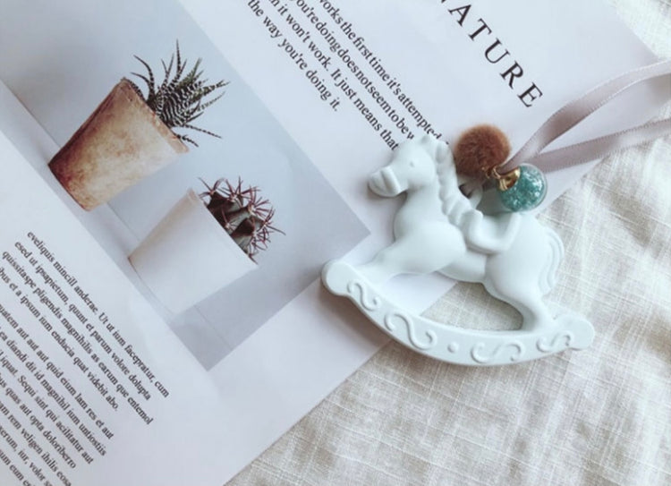 Wooden Horse Incense Hanging Ornament