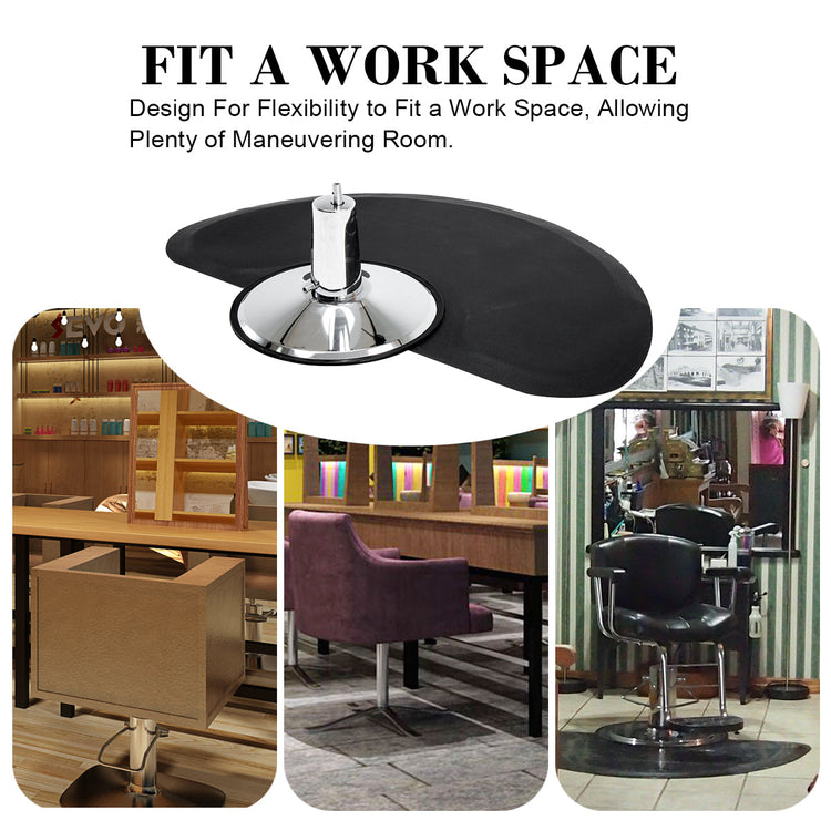3'X5' Salon Barber Chair Anti-Fatigue Floor Mat Circle 1/2" Thick 0020