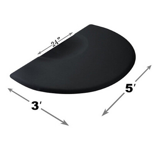 3'X5' Salon Barber Chair Anti-Fatigue Floor Mat Circle 1/2" Thick 0020